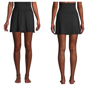 Lands' End Black Swim Skirt